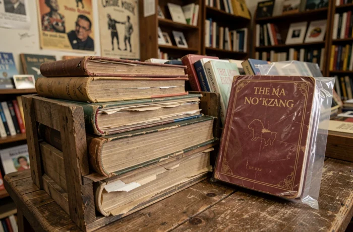 Livres de poche anciens avec des tranches abîmées comparés à un livre protégé par une couverture transparente